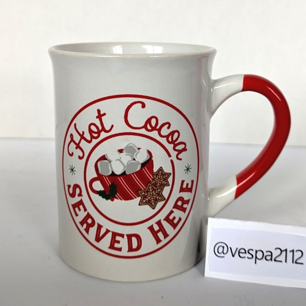 Hot Cocoa Chocolate Mug Served Daily Ceramic  Drink Bar